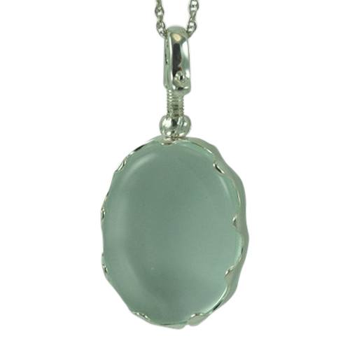 Oval Glass Locket Memorial Jewelry